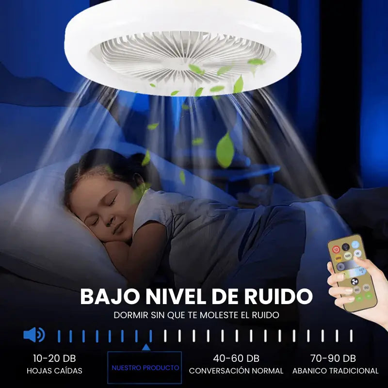 Ventilador de Techo con Luz LED E27 – Fácil Instalación